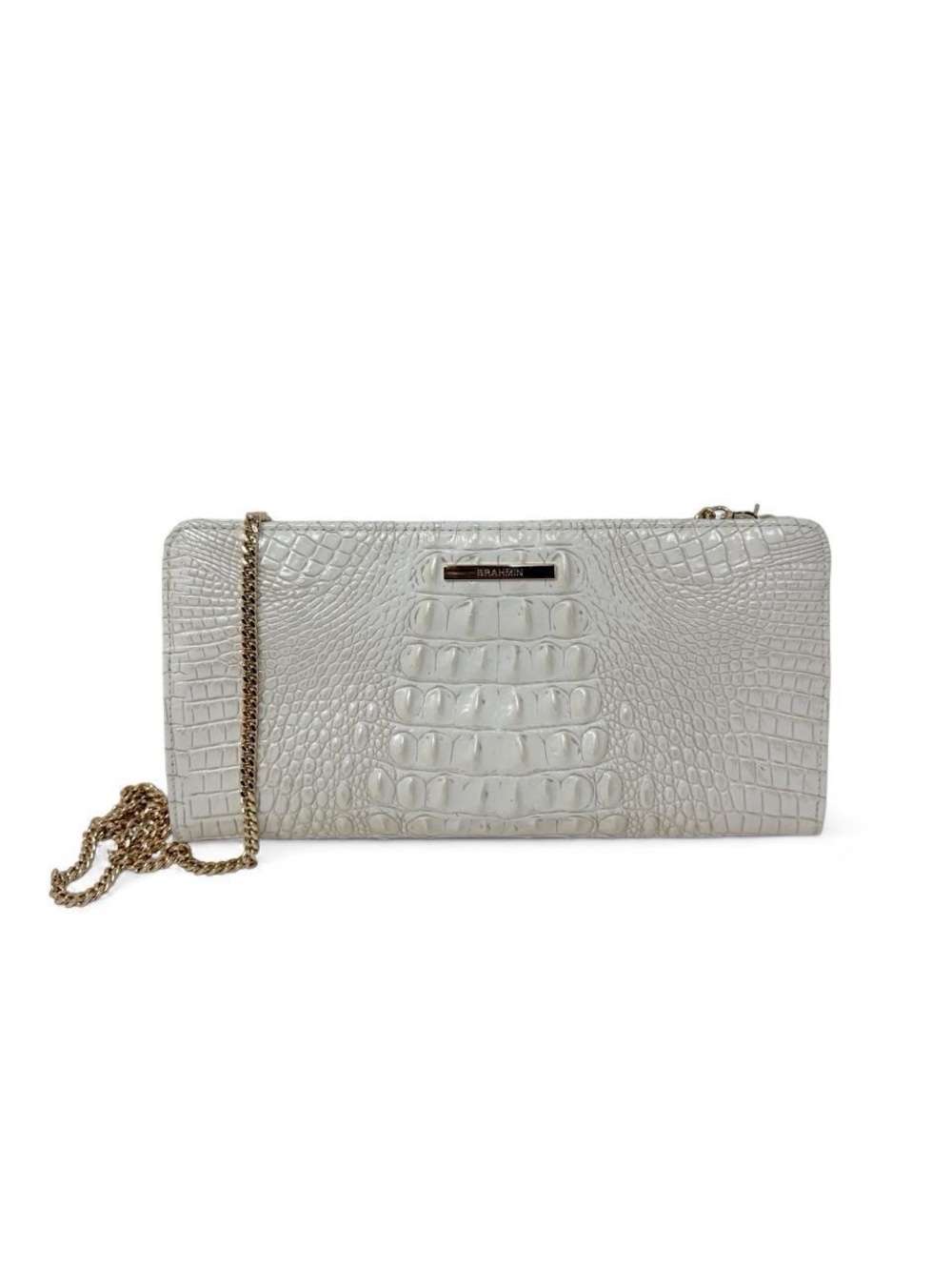 Brahmin Leanna croc convertible clutch